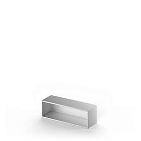 Schäfer Shop Genius TETRIS SOLID opzet boekenkast, 1 OH, B 1200 x D 413 x H 383 mm, blank alu