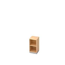 Boekenkast, spaanplaat, B 400 x D 400 mm, 2 OH, ahorndecor