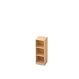 Boekenkast, spaanplaat, B 400 x D 400 mm, 3 OH, ahorndecor