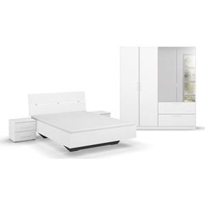 OTTO Slaapkamerserie Compleet slaapkamer Challenger (Set van 4 delen) Kast 2 breedtes, bed 3 breedtes, 2 nachttafels MADE IN GERMANY