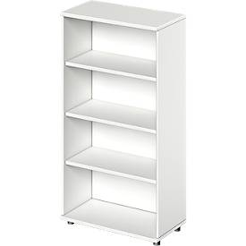 Schäfer Shop Genius Schäfer Shop  Genius TETRIS SOLID boekenkast, spaanplaat, 4 OH, B 800 x D 421 x H 1520 mm, wit
