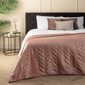 Fresh & Co Bedsprei Velvet Prisma - Roze - 250x260 cm  - 