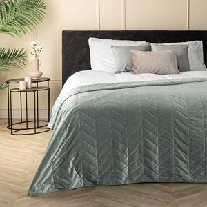 Fresh & Co Bedsprei Velvet Prisma - Groen - 250x260 cm  - 