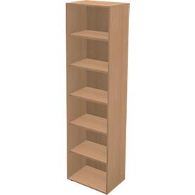 Schäfer Shop Genius Boekenkast TETRIS WALL, 6 HC, B 600 x D 420 x H 2250 mm, beuken decor