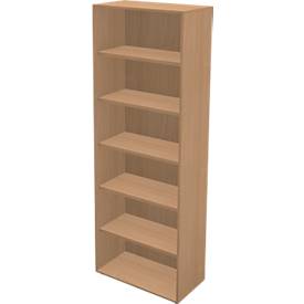 Schäfer Shop Genius Boekenkast TETRIS WALL, 6 HC, B 800 x D 420 x H 2250 mm, beuken decor