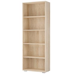Casaria Bücherregal Vela, mit 5 Fächer 190x60x28cm höhenverstellbare Böden Holz Bücher