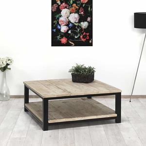 Industrielemeubelshop Steigerhouten salontafel Chana met leggedeelte