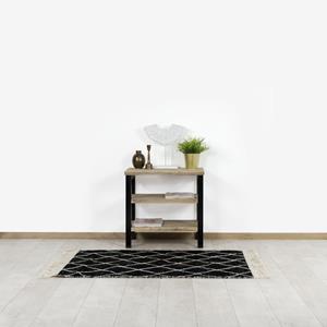 Industrielemeubelshop Steigerhouten sidetable Stanley met stalen frame