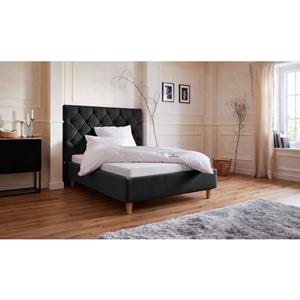Guido Maria Kretschmer Home&Living Bekleed ledikant Sunley 140 Kruisstiksel, hoofdbordhoogte 142 cm, zonder of met matras/lattenbodem