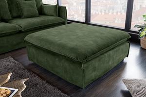 Invicta Interior Hocker Heaven 100cm Donkergroen Fluweel/ 40834