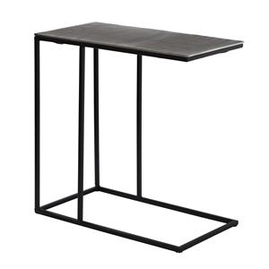 PTMD Collection Tristan Silver aluminium table for couch iron base