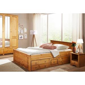 Home affaire Slaapkamerserie Hugo Bed 140 cm, 2-deurs kledingkast en 1 nachtkastje (set, 3 stuks)