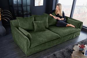 Invicta Interior Bank Heaven 3-zits 210cm donkergroen fluweel/ 40833