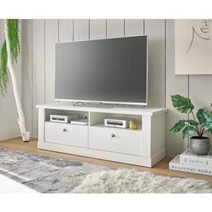 Home affaire Tv-meubel Ravenna in romantische landelijke stijl, grepen van metaal, breedte 132 cm