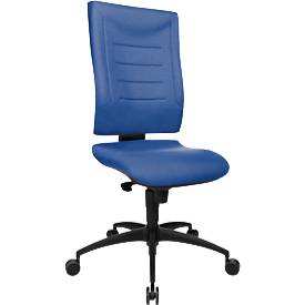Schäfer Shop Pure Bureaustoel SSI Proline P1, synchroonmechanisme, zonder armleuningen, lordosesteun & knierol, blauw