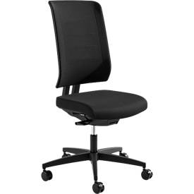 Schäfer Shop Genius Bureaustoel SSI PROLINE PREMIUM P1, zonder armleuningen, stof, zwart