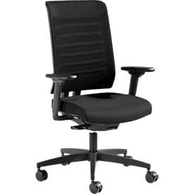 Schäfer Shop Genius Bureaustoel SSI PROLINE PREMIUM S1, met armleuningen, mesh, zwart
