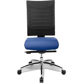 Schäfer Shop Select Bureaustoel SSI PROLINE S3+, synchroonmechanisme, zonder armleuningen, rugleuning met 3D-gaas, 3D-zitgewricht, blauw/zwart