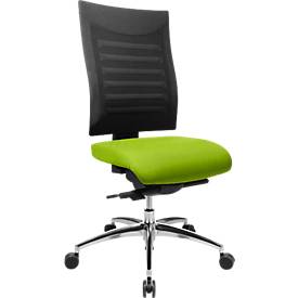 Schäfer Shop Select Bureaustoel SSI PROLINE S3+, synchroonmechanisme, zonder armleuningen, rugleuning met 3D-gaas, 3D-zitgewricht, appelgroen/zwart