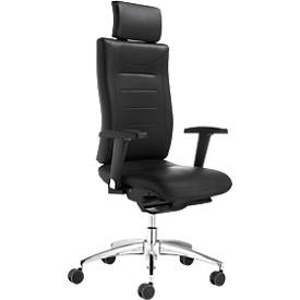 Schäfer Shop Select Bureaustoel SSI PROLINE P3 DELUXE, synchroonmechanisme, zonder armleuningen, gestoffeerde comfortzitting, met hoofdsteun