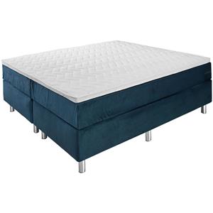 ERWIN M. Hotelbed Standard Velours, zonder hoofdbord; 180x200x58 cm (BxLxH); donkerblauw; medium