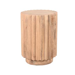LABEL51 Bijzettafel Novan - Naturel - Mangohout - 35 cm