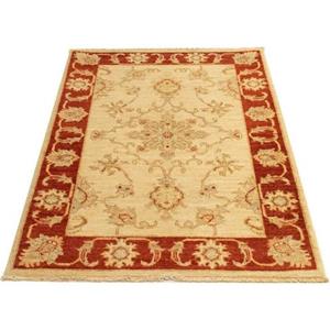 morgenland Wollteppich "Ziegler Teppich handgeknüpft beige", rechteckig