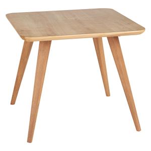 Vega Bijzettafel Duneo 55 x 55 x 45 cm, natuurlijk eiken; 55x55x45 cm (LxBxH); Tafelblad eiken/naturel, frame eiken/naturel; vierkant
