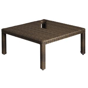 Vega Tafel/hocker Lika; 69.5x69.5x31 cm (LxBxH); Tafelblad grijs/bruin, frame grijs/bruin; vierkant