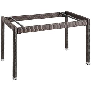 Vega Tafelframe Metropolitan; 130x80x75 cm (LxBxH); donkertaupe; rechthoekig