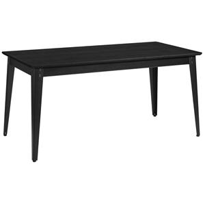 Vega Tafel Acerios; 160x80x76 cm (LxBxH); Tafelblad zwart, frame zwart; rechthoekig