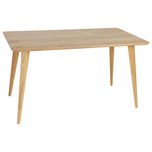 Vega Tafel Duneo rechthoekig; 140x75x76 cm (LxBxH); Tafelblad eiken, frame eiken/naturel; rechthoekig