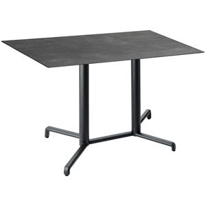 Vega Outdoortafel Lift beton; 120x68x72 cm (LxBxH); Tafelblad beton, frame antraciet; rechthoekig