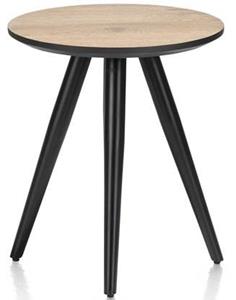Maze salontafel rond 40 cm - hoogte 46 cm - railway brown