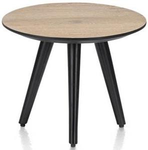 Maze salontafel rond 40 cm - hoogte 32 cm - railway brown