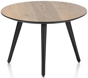 Maze salontafel rond 60 cm - hoogte 39 cm - railway brown