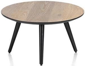 Maze salontafel rond 60 cm - hoogte 32 cm - railway brown