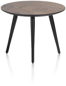 Maze salontafel rond 60 cm - hoogte 46 cm - roest