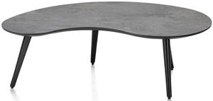 Maze salontafel 100 x 59 cm - niervormig - hoogte 32 cm - antraciet