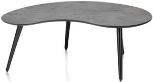 Maze salontafel 100 x 59 cm - niervormig - hoogte 39 cm - antraciet