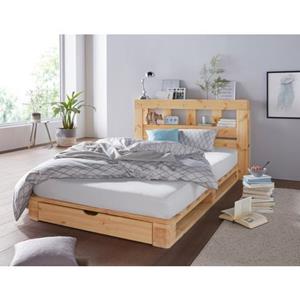 Home affaire Palettenbett "ALASCO " BESTSELLER! Mit Schublade, zertifiziertes Massivholz, erweiterbar zum Doppel- oder Familienbett