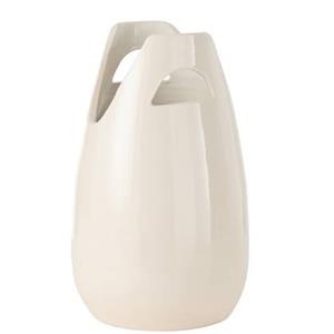 J-Line Vaas Handvat Keramiek Wit Large