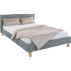 OTTO products Polsterbett Heddi, in 5 Breiten: von 90cm-200cm, Biese am Kopfteil, Strukturstoff