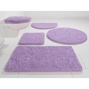 KiNZLER Badematte "Chaozhou", Höhe 20 mm, rutschhemmend beschichtet, fußbodenheizungsgeeignet, Badteppich, Uni Farben, als rechteckig, rund & Set erhältlich