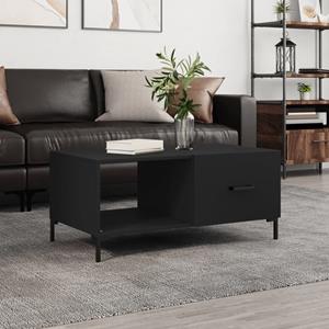 VidaXL Salontafel 90x50x40 cm bewerkt hout zwart