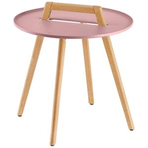 Vega Bijzettafel Gimani rond; 50x53 cm (ØxH); rosa; rond