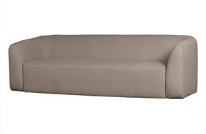 BePureHome-collectie Sloping 3-zits Bank Lichtbruin Melange