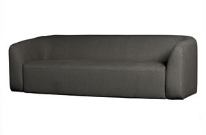 BePureHome-collectie Sloping 3-zits Bank Grijs/zwart Melange
