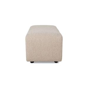 HKliving-collectie Jax bank element hocker klein boucle taupe