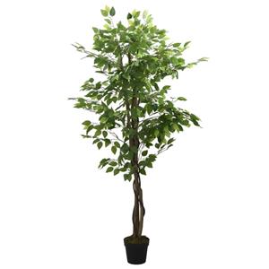 VidaXL Kunstplant ficus 378 bladeren 80 cm groen